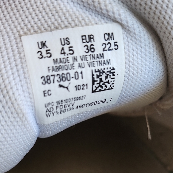 Puma Kids Lace Up Multicolor Sneakers Casual 4.5 - Picture 8 of 8